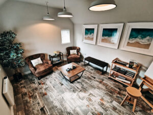 Artist's studio at Meadowcroft Cottage
